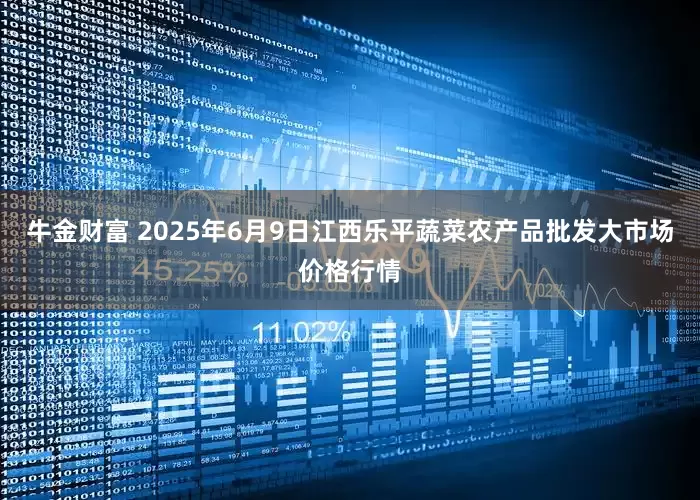 牛金财富 2025年6月9日江西乐平蔬菜农产品批发大市场价格行情